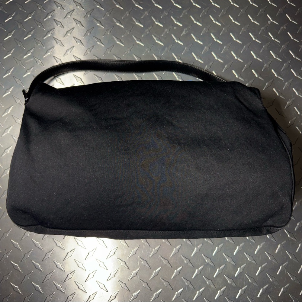 Fendi Vintage Nylon XXL Maxi Baguette Bag in Black - Picture 3 of 10
